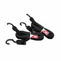 Eevelle Summerset Flat Bungee cord with adjustable hook, 72: long, 2 Pack- Black, 2PK EEV-Bungee-2-BLK